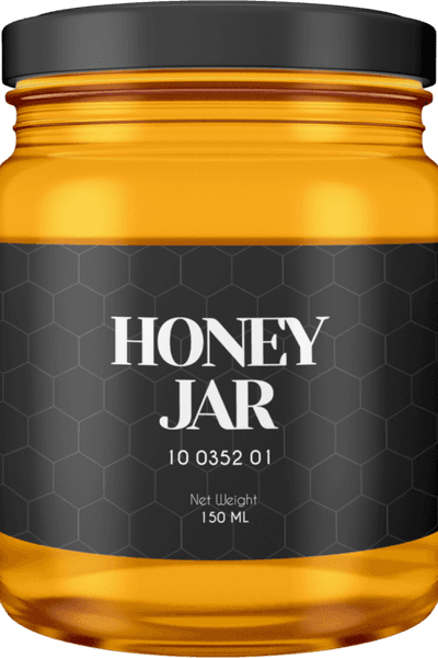 Raw pure honey